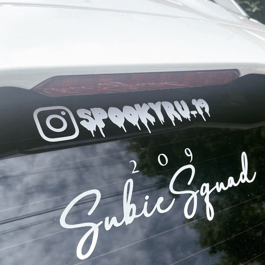 Instagram Handle Decal