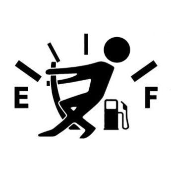 Fighting Empty Gas (male) Decal